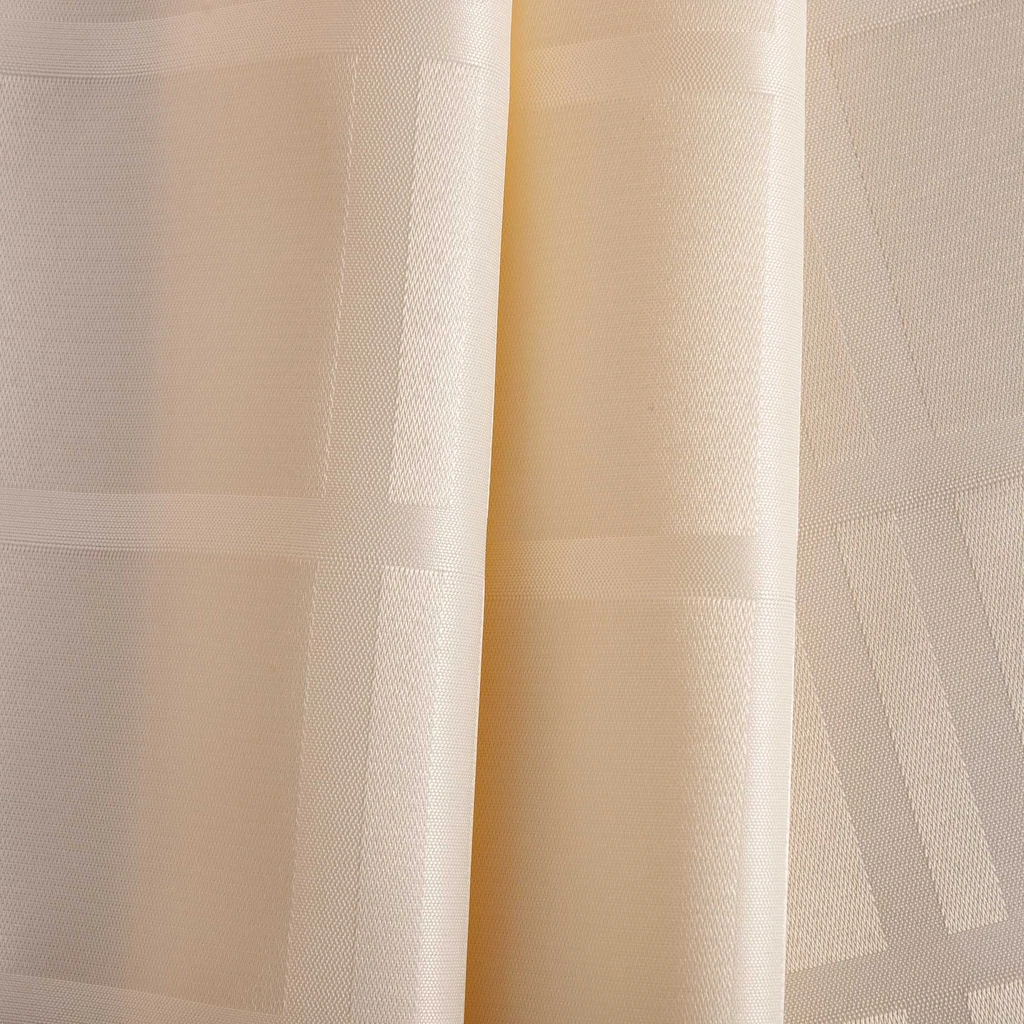 Krémový žakárový obrus kockovaný CASCADE 140x220 cm