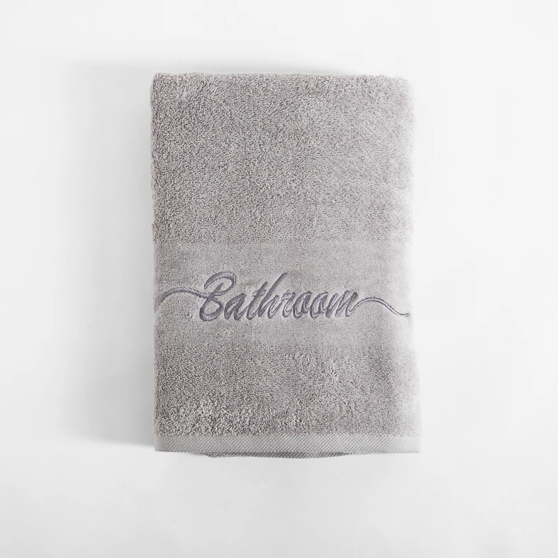 Bavlnený uterák vo svetlosivej farbe FERRO 50x90 cm