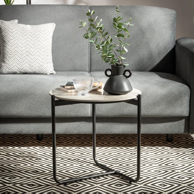 Čierna keramická váza 15 cm