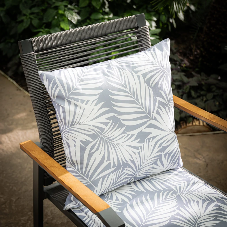 Vankúš na stoličku sivý SAMBA, 40x40 cm