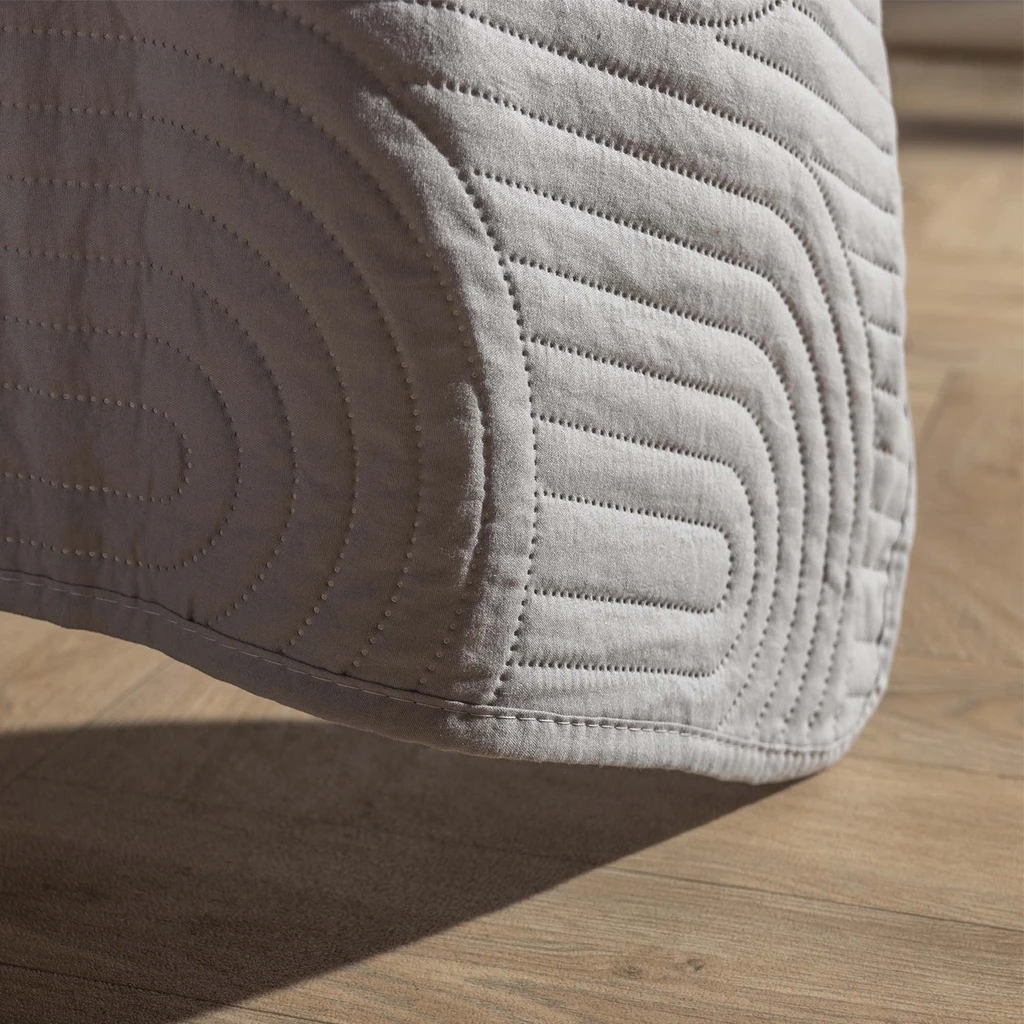 Prehoz na posteľ TOSCA svetlosivý 220x200 cm