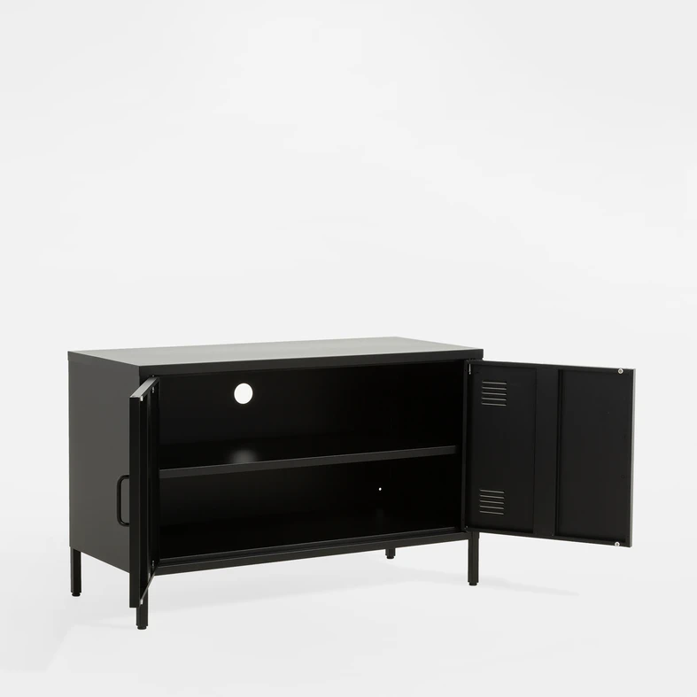 Komoda 2-dverová SOLANS čierna