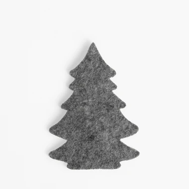 Podložka a obal na príbory STROMČEK sivý 10 x 14 cm, 4 ks