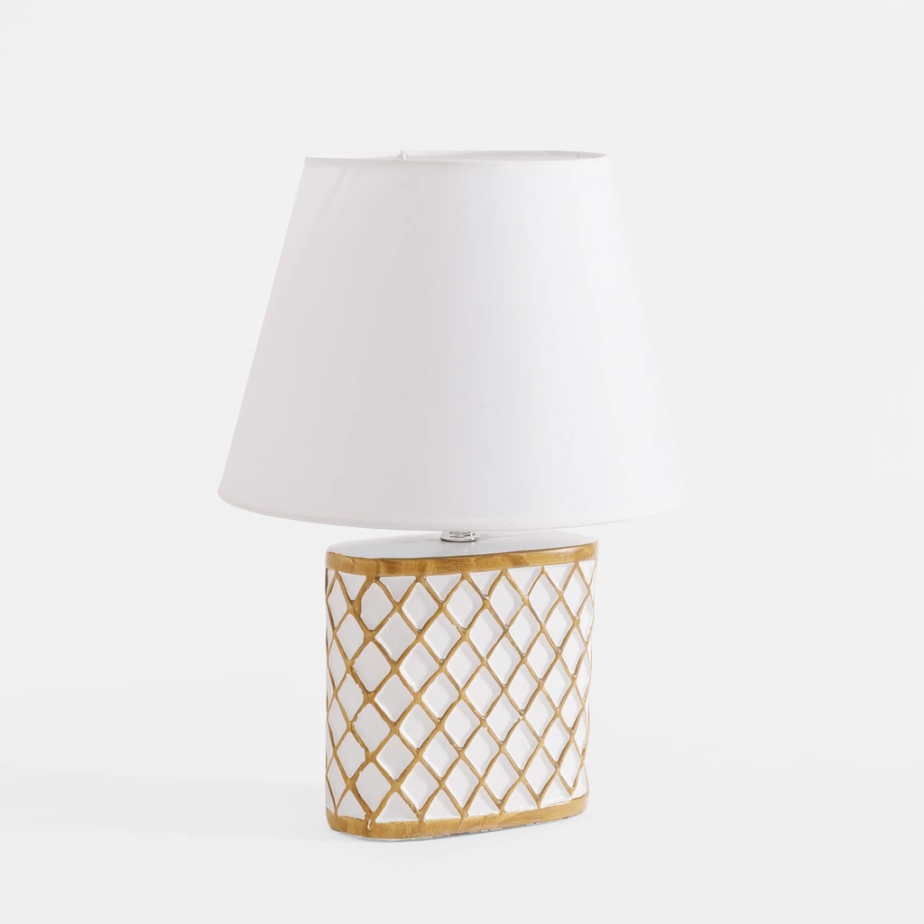 Lampa stołowa z abażurem 35 cm MIX