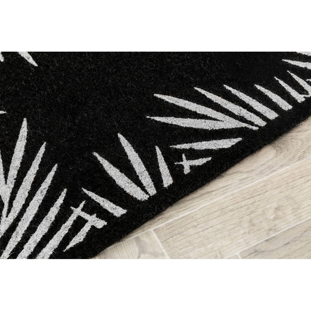 Kokosová rohožka s motívom palmových listov 40x60 cm