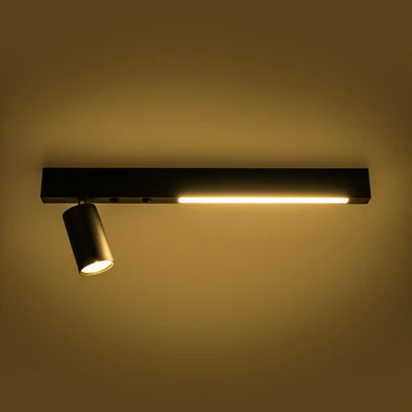 Stropné svietidlo LED 2 tienidlá čierne MANNARI