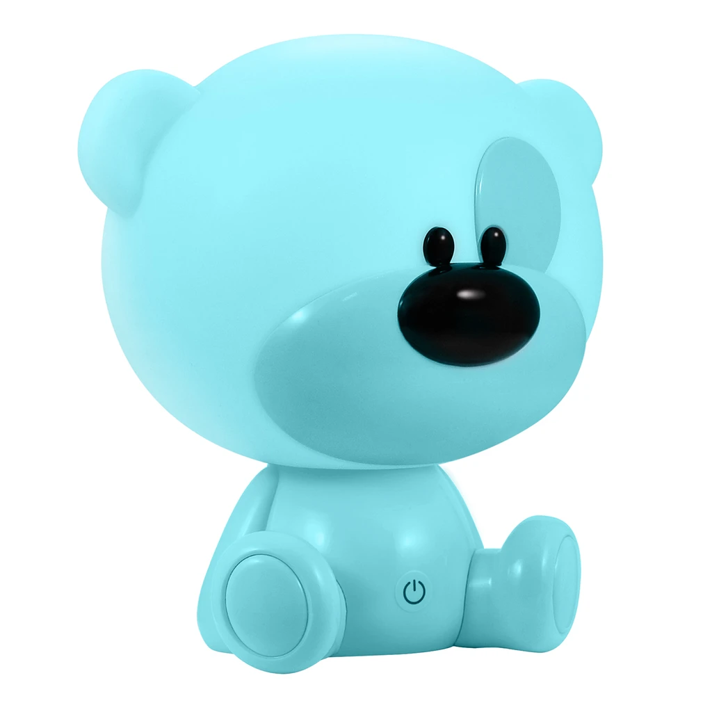 Detská nočná lampa modrá LED MACKO BIBI