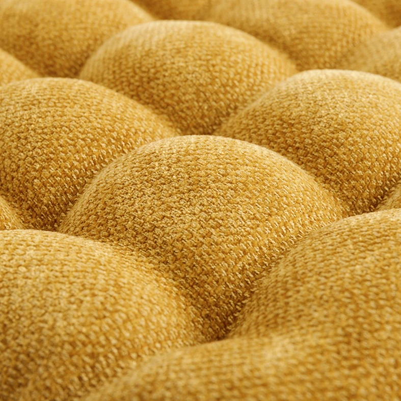 Musztardowe siedzisko na krzesło