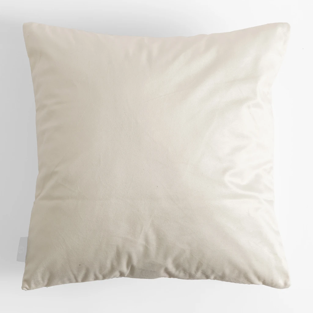 Beżowa poszewka z geometrycznym motywem