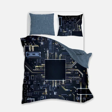 Obliečky svietiace v tme FLUO PROCESOR 140x200 cm