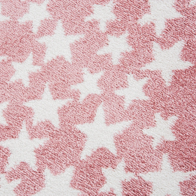 Koberec KIDS HVIEZDA okrúhly ružový 120 cm