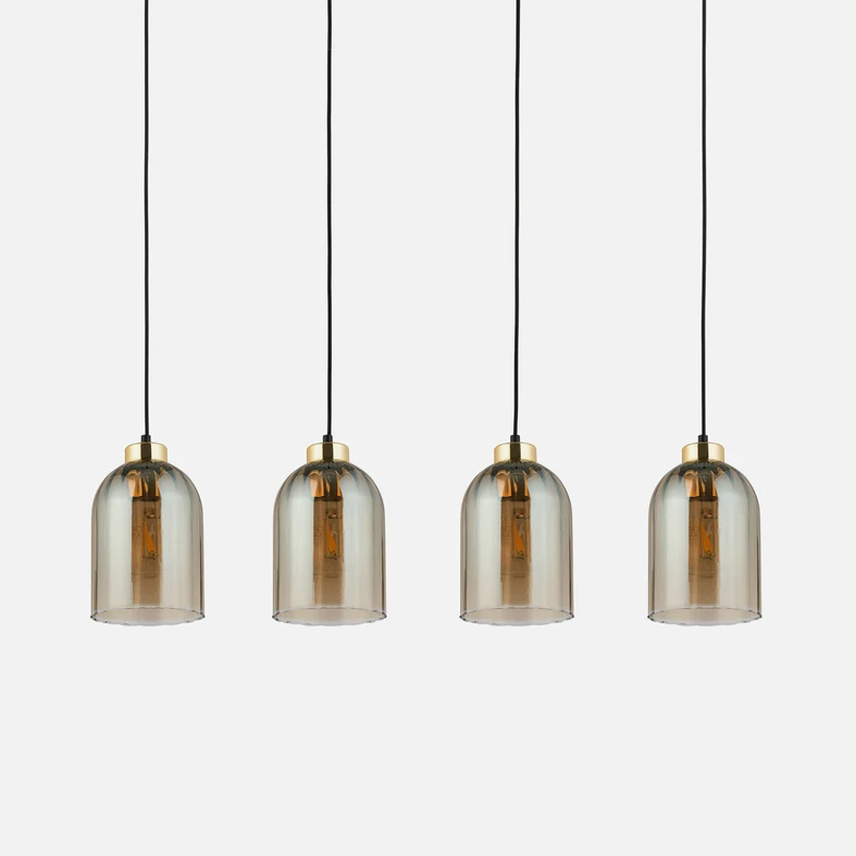 Lampa wisząca z 4 kloszami