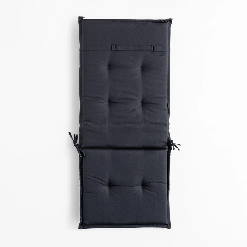 Vankúš na stoličku čierny SAMBA, 50x118 cm