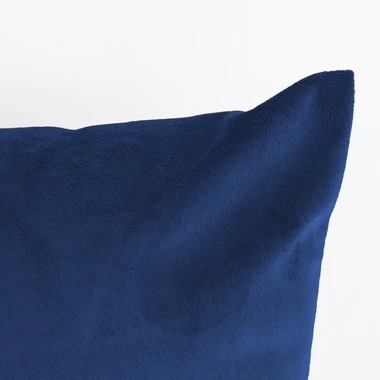 Dekoračný velúrový tmavomodrý vankúš VELVIO 45 x 45 cm