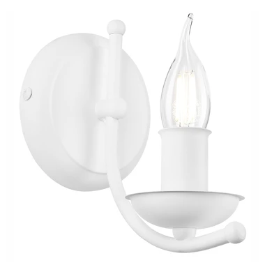 Retro svietnikové nástenné svietidlo LUCY biele