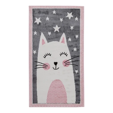 Sivý koberec, králik HAPPY 80x150 cm