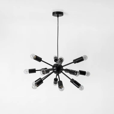 Loftové závesné svietidlo MANDI čierne 51 cm