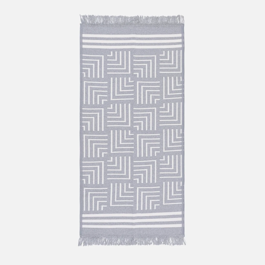 Geometrický koberec v sivej farbe ALBORG 50x80 cm