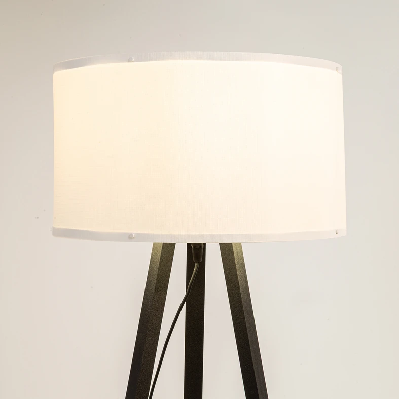 Stojacia lampa PIKO trojnožka, čierno-biela