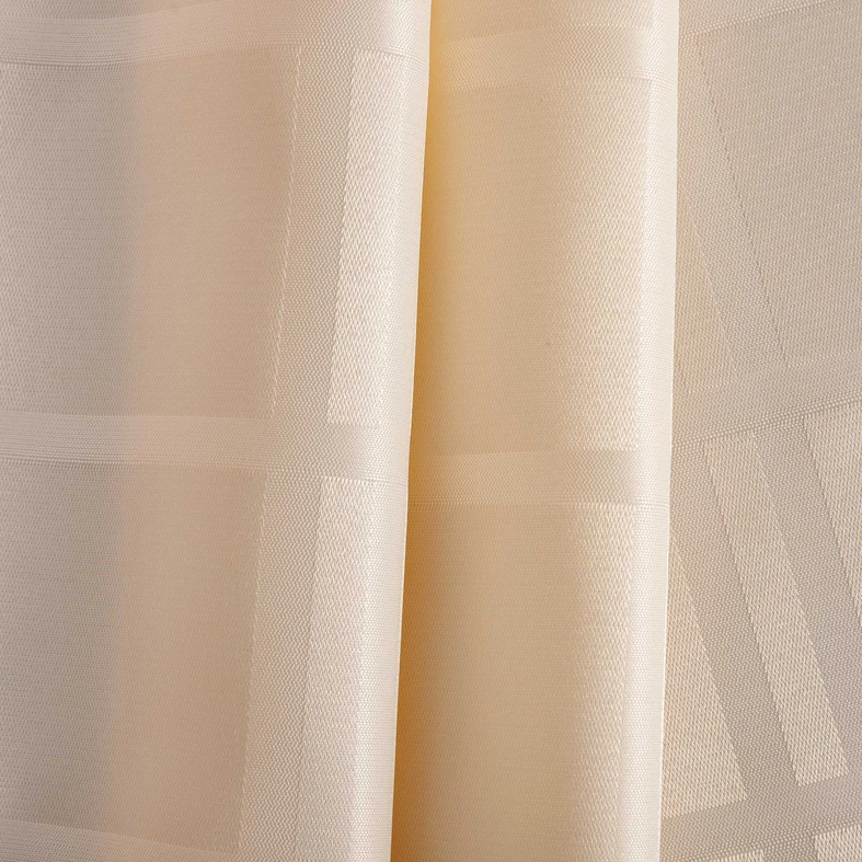 Krémový žakárový obrus kockovaný CASCADE 140x220 cm