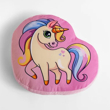 Vankúš plyšák jednorožec UNICORN 49x45 cm