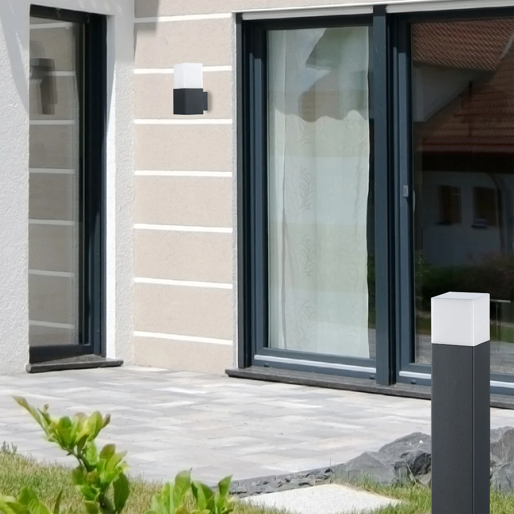 Vonkajšie nástenné svietidlo NEW YORK grafitové