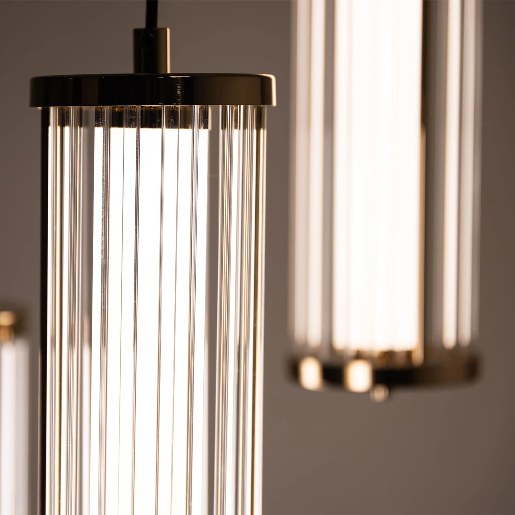 LED Luster na lanku zlatý CALLY 3