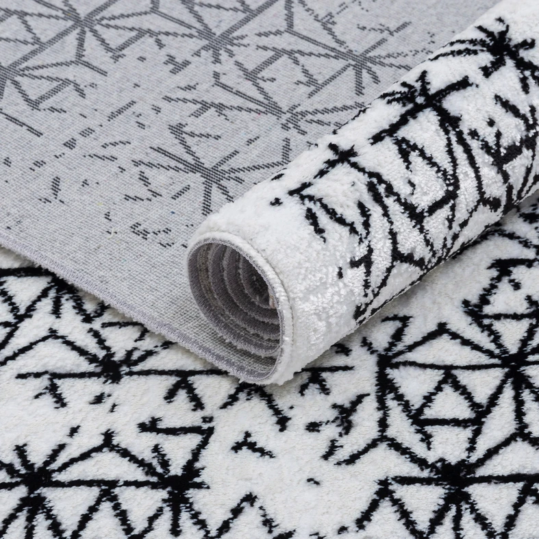 Koberec lesklý biely KASHMIR 120x170 cm