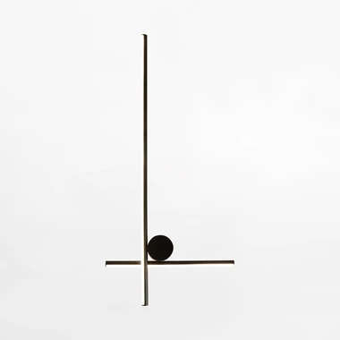 Minimalistické nástenné svietidlo LED čierne MILL