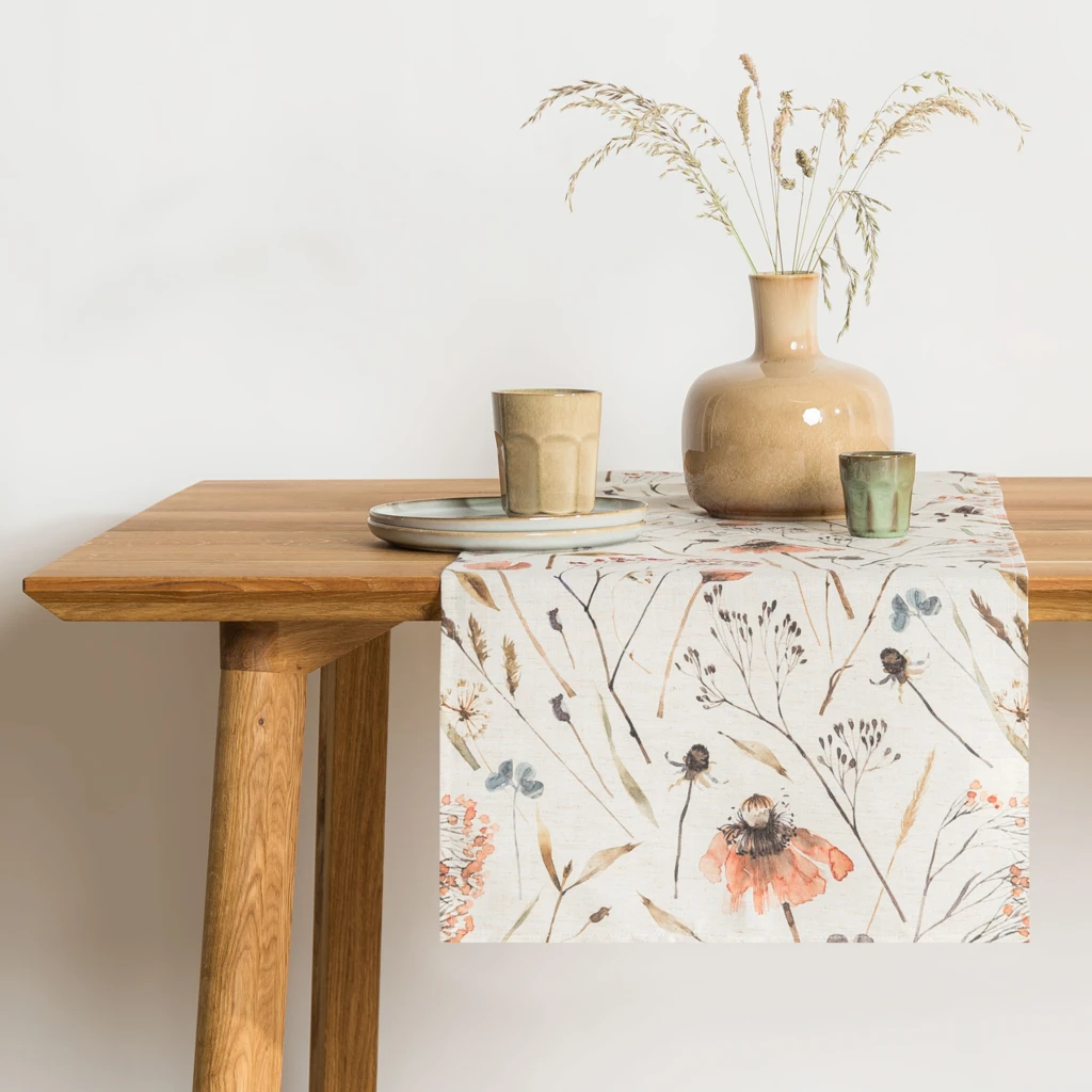 Behúň na stôl poľné kvety MEGAN 40 x 120 cm