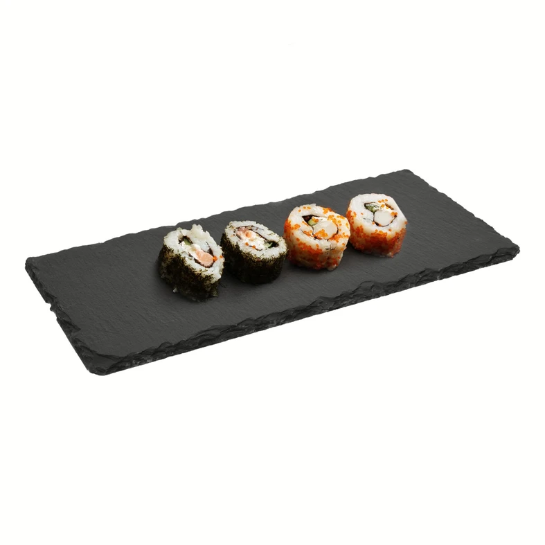 Bridlicová tácka na servírovanie údenín a syrov antracitová BRIDLICA 30 x 20 cm