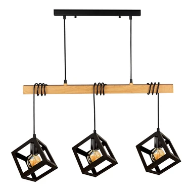 Visiaca lampa geometrická 3-bodová SWEDEN WOOD