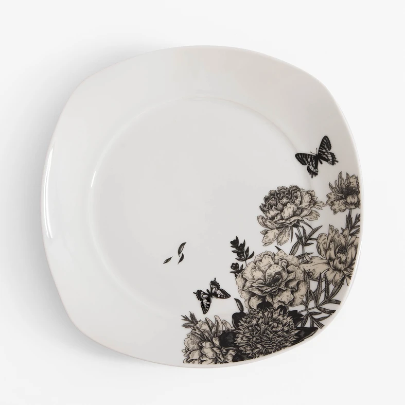 Talerz obiadowy, rzut z góry.