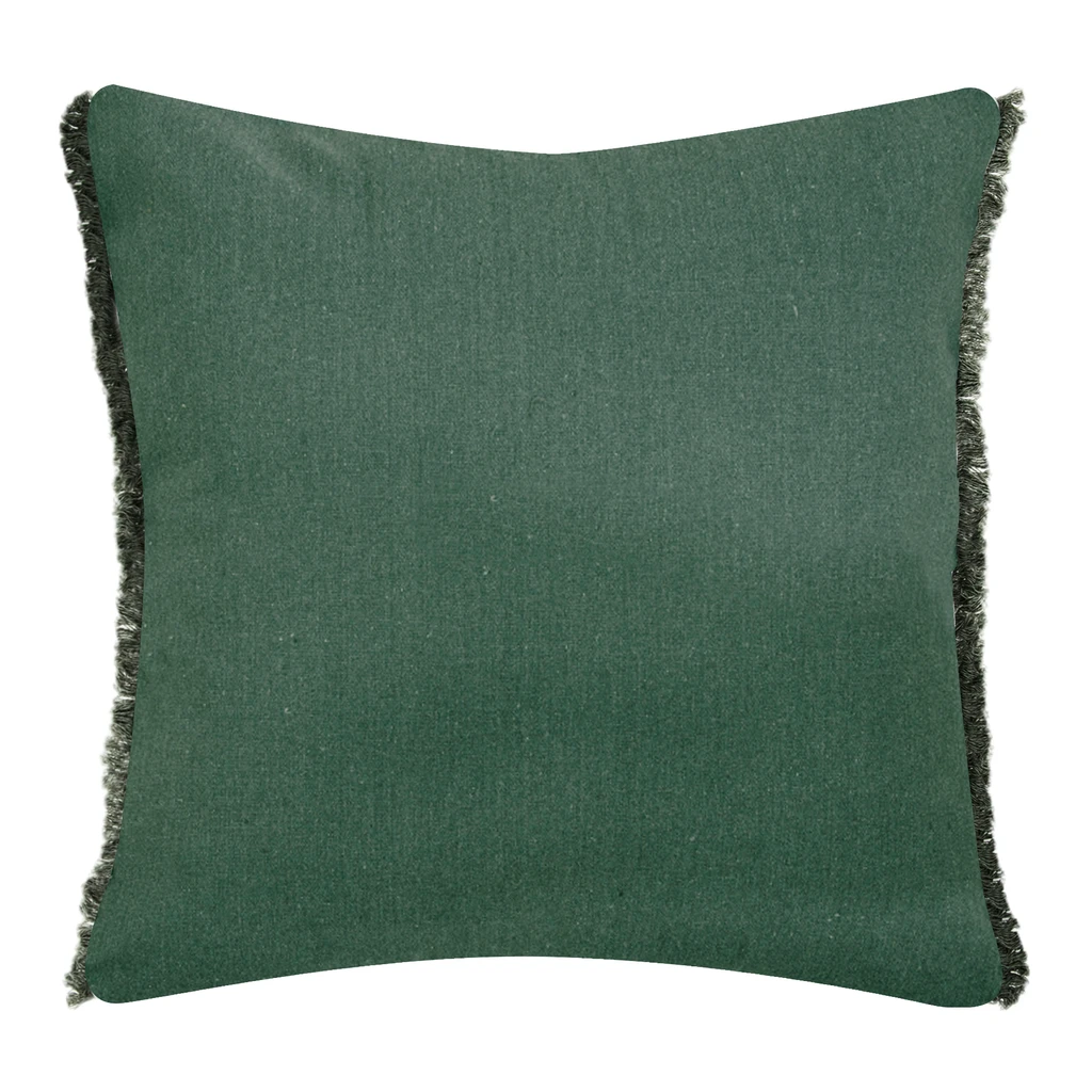 Ozdobná obliečka na vankúš so vzorom listov zelená SESIL 45x45 cm