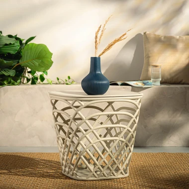 Matná modrá váza 20 cm