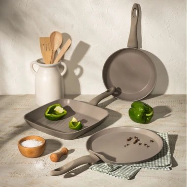 Indukčná panvica GOBI sivá 28 cm