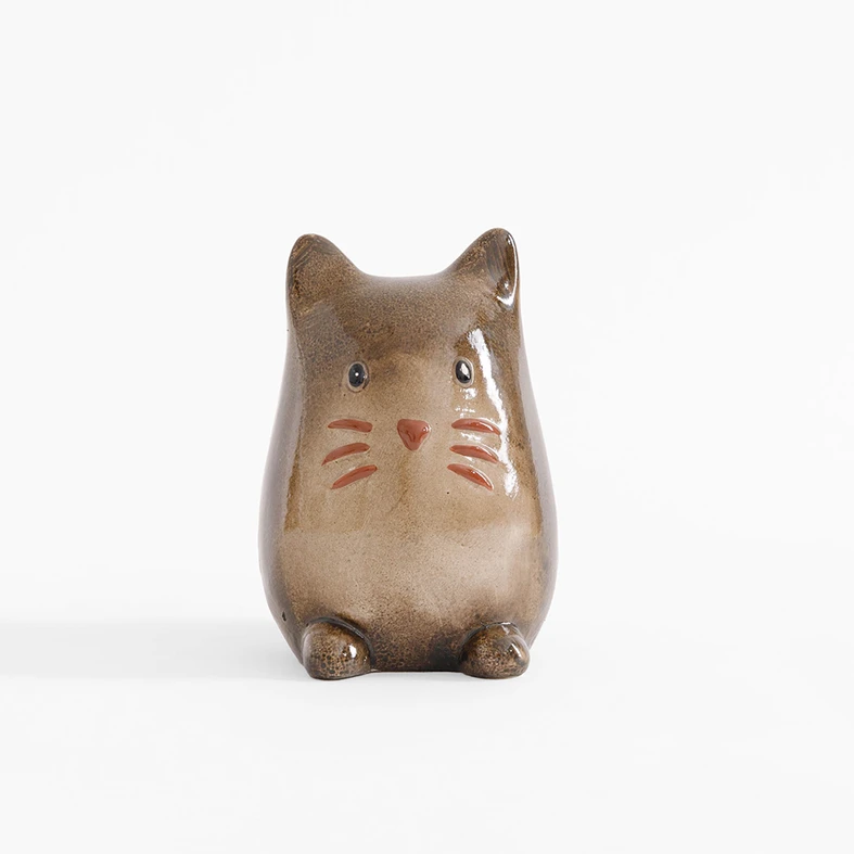 Porcelánová figúrka, mačka, 13 cm, MIX