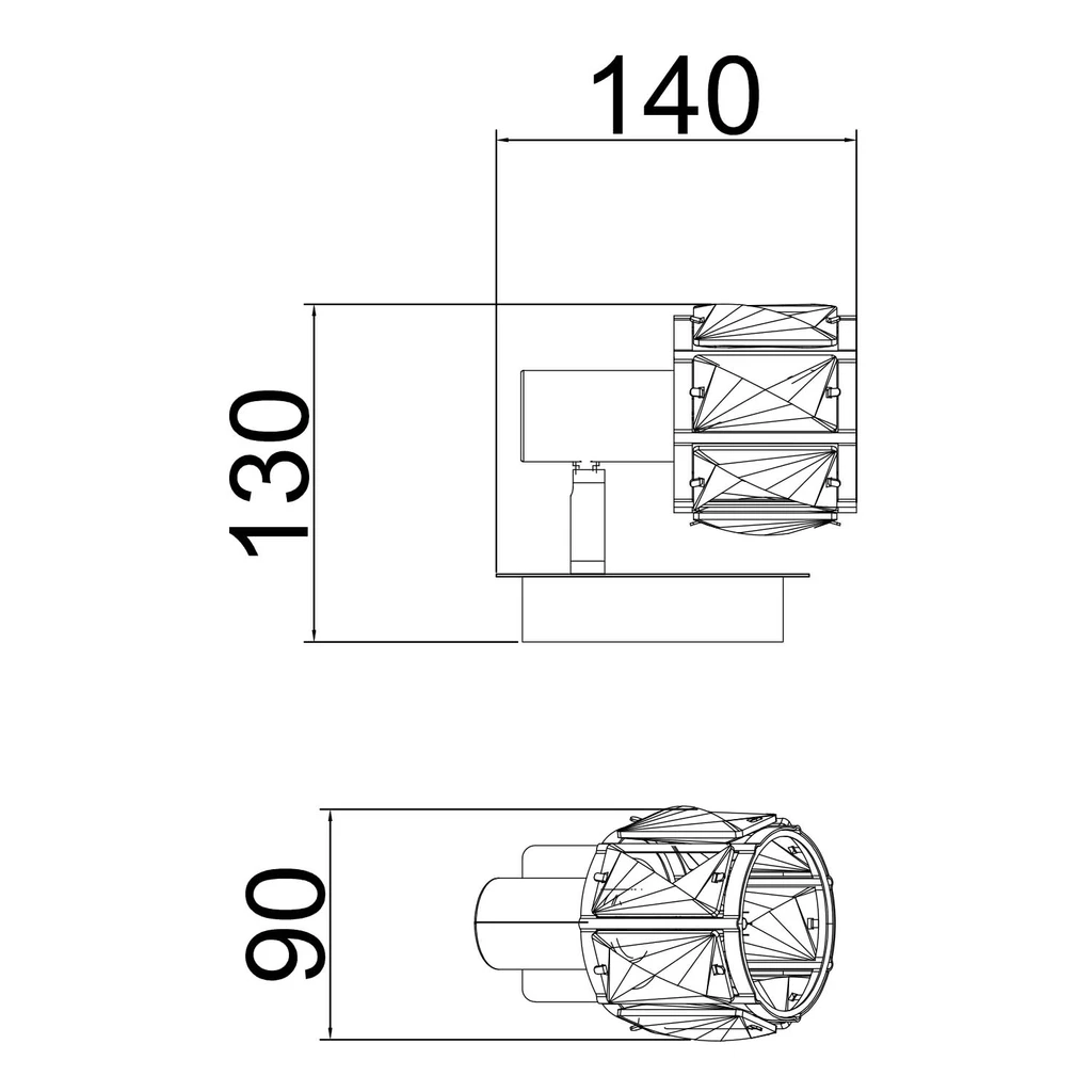 Nástenné svietidlo NIASA CK20181015-1