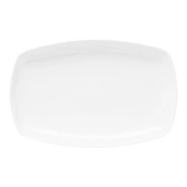 Porcelánový tanier QUADRO biely 30x19,5 cm