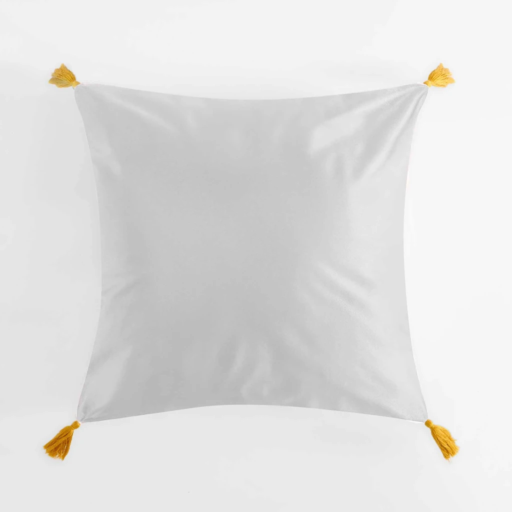 Dekoračná obliečka vyšívaná svetlosivá FOLKY 45x45 cm