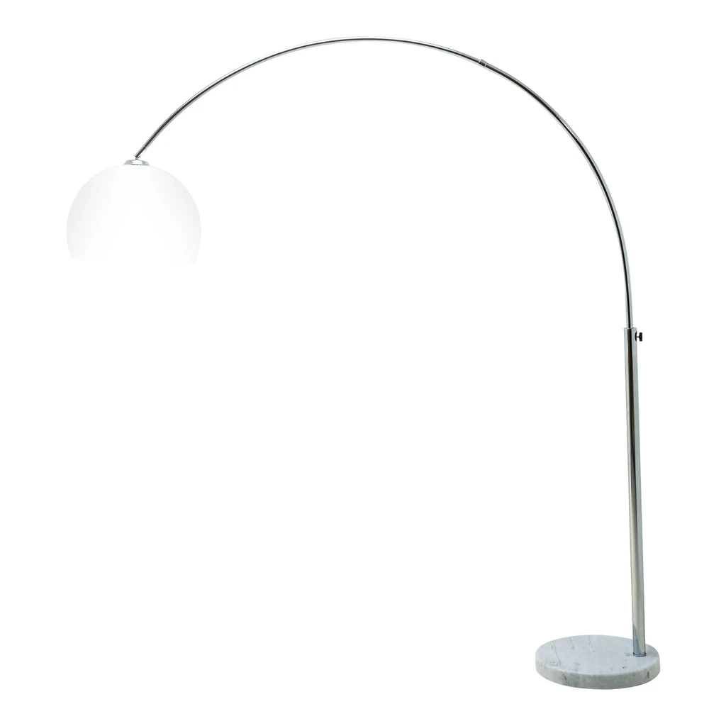 Oblúkové stojace svietidlo do obývačky VISION