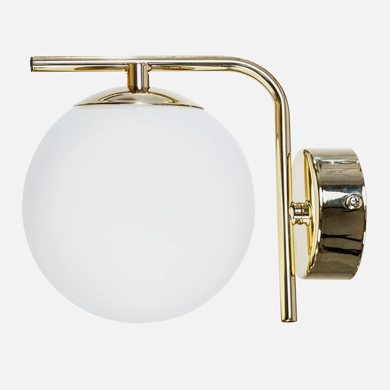 Moderná nástenná lampa bielo-zlatá AURORA