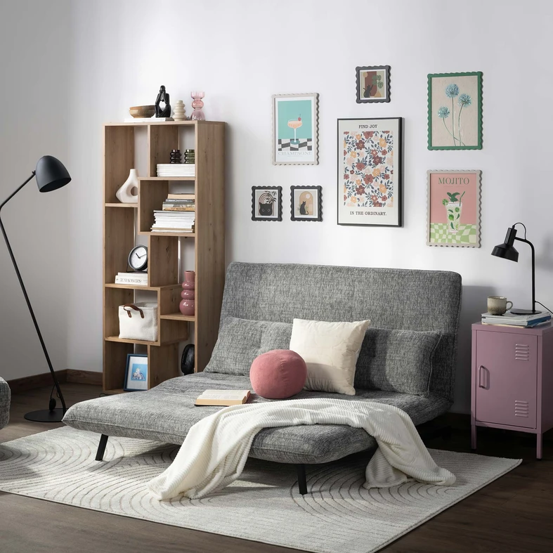 Nočný stolík SOLANS fialová