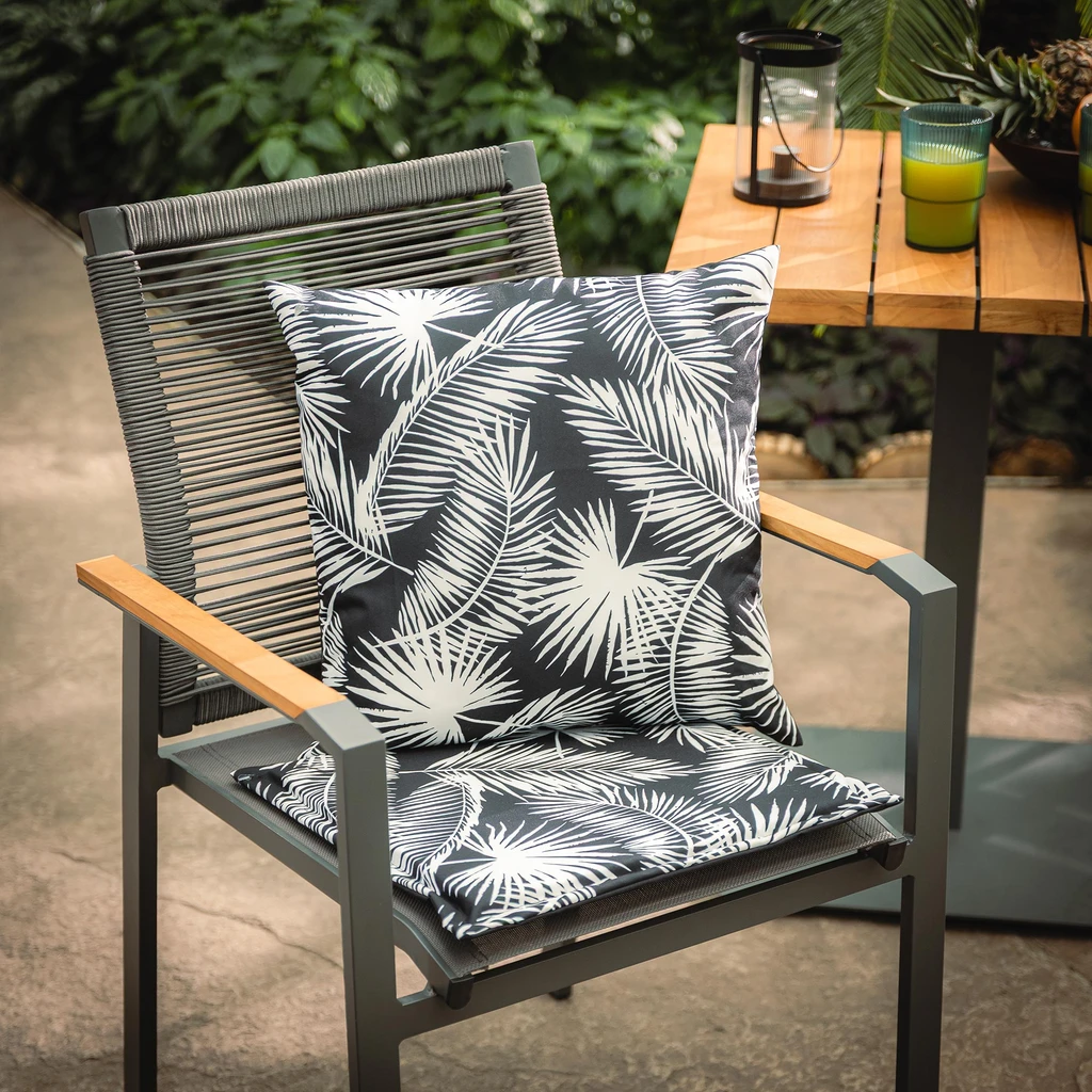 Vankúš na stoličku čierny SAMBA, 40x40 cm