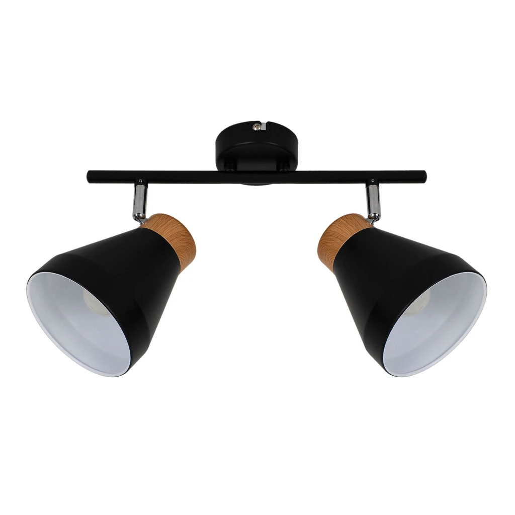 Stropné 2-bodové svietidlo, matná čierna HANDA