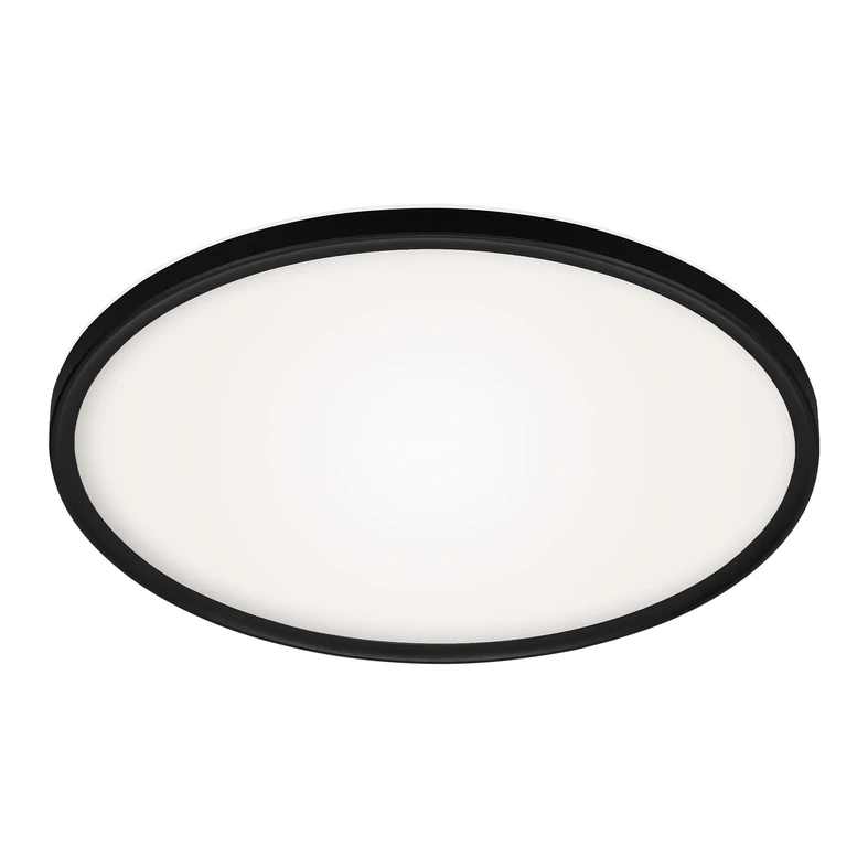 Stropná lampa LED s ovládačom čierna SLIM 42 cm