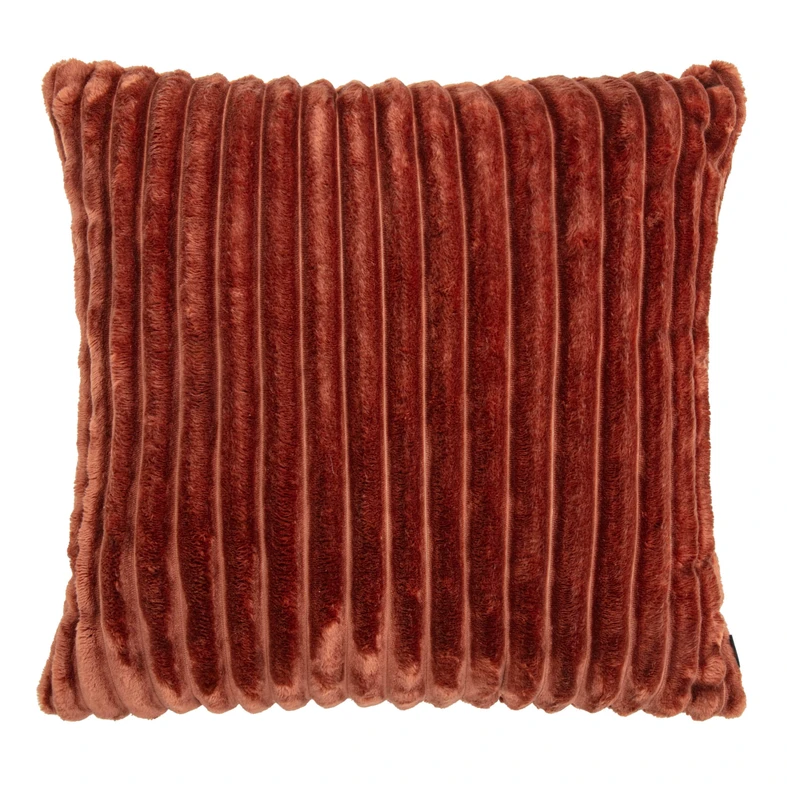 Dekoračný vankúš TILIA do obývačky, tehlový 50x50 cm