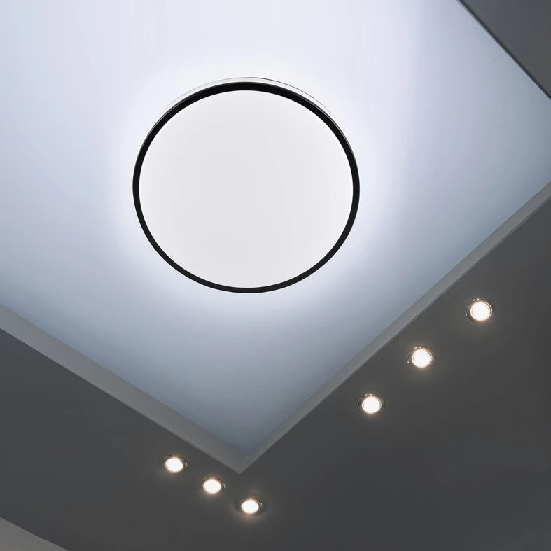 Stropná lampa LED 15W čierno-biela ORBIT 28 cm