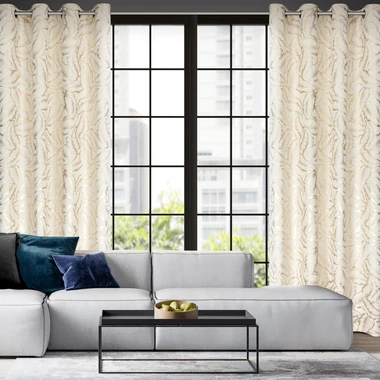 Záves na kolieskach krémová MILENA 140x250 cm