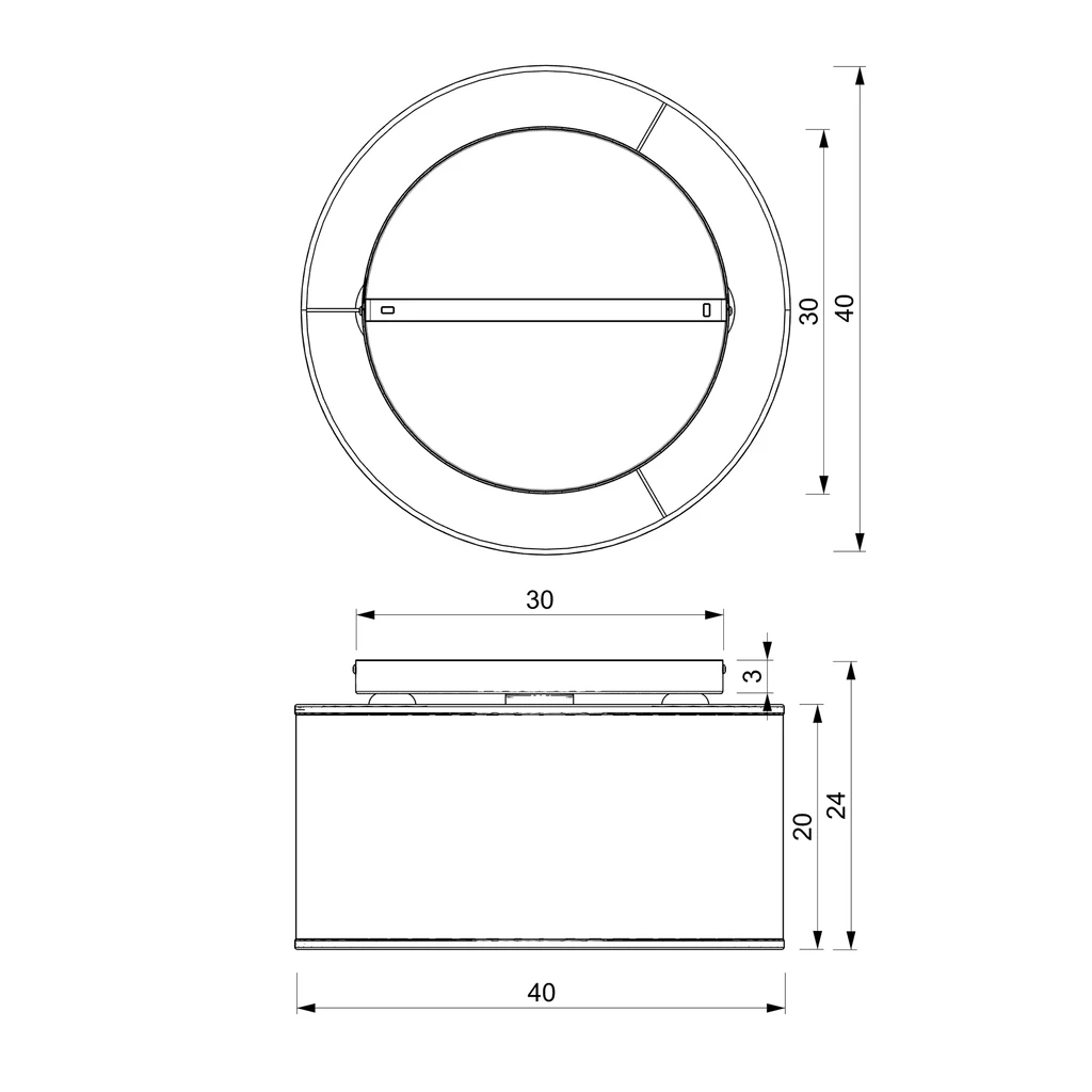Stropná lampa RATTAN III
